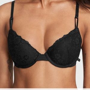 Sexy Tee Lightly-Lined Demi Bra 38B Black Victoria Secret